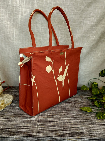 Rusty Red Large Tote Bag
