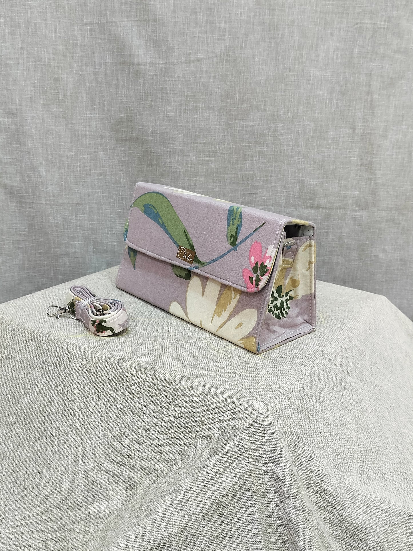Crepe Rose Lily Box Sling Bags