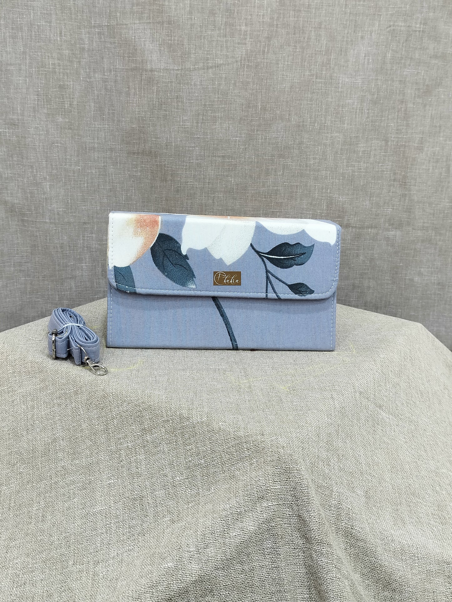 Grey Lily Box Sling Bags