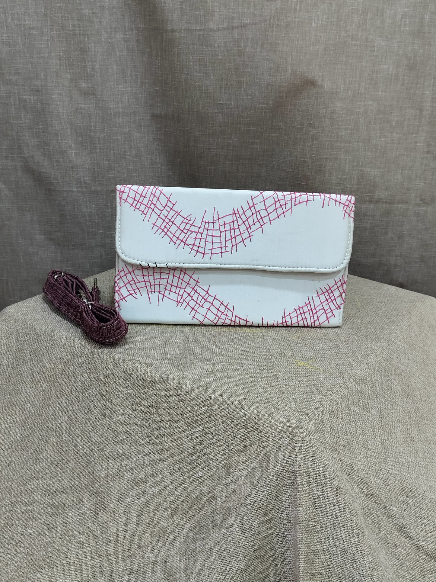 Embroidery Box Sling Bags