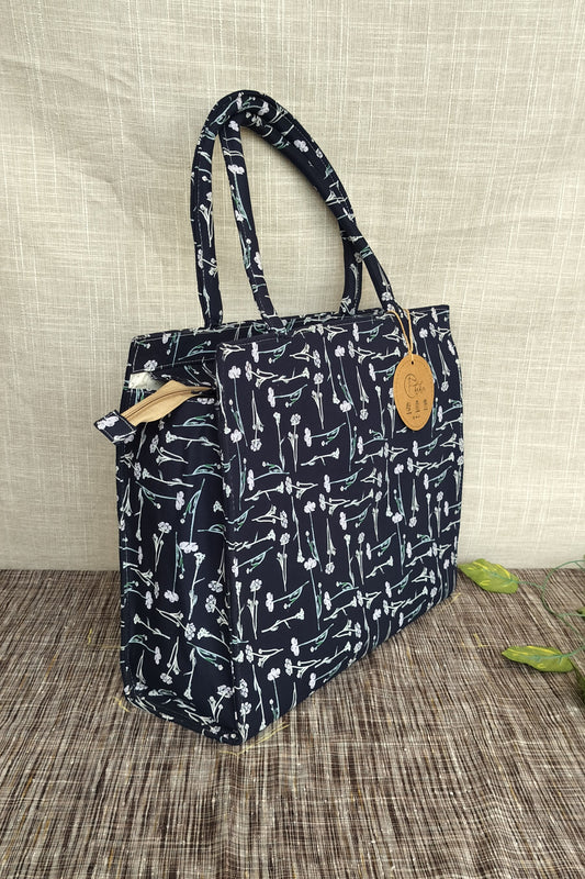 Flower Galaxy Large Tote Bag