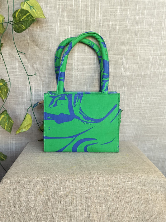 Green Marble Tiny Tote Bag