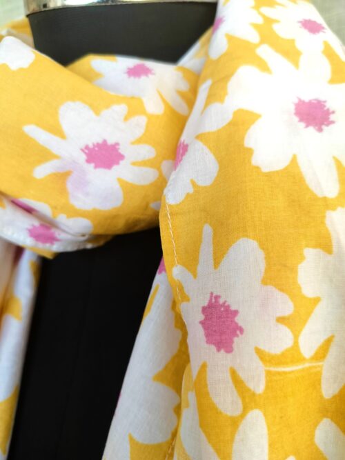 Yellow Flower Scarf